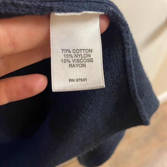 J. Jill Deep Blue‎ Open Front Cardigan - Picture 7 of 7